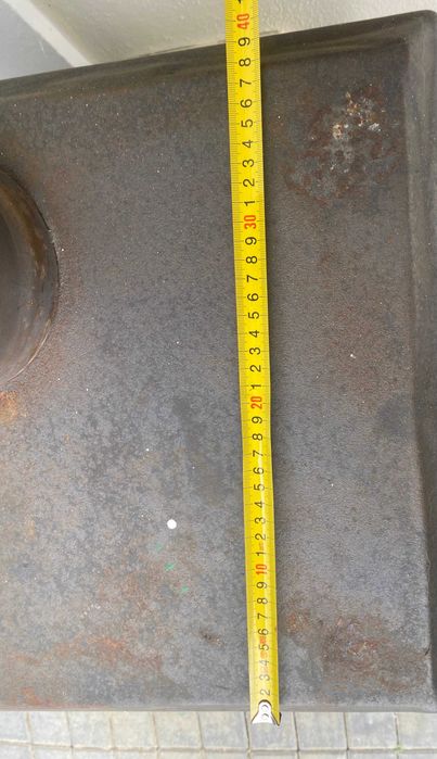 Fogão a lenha feito em ferro fundido