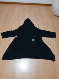Vestido de malha preto oversize da marca carla valente