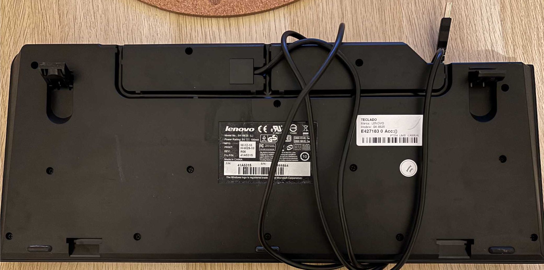 Teclado Lenovo SK-8825 USB com Fio