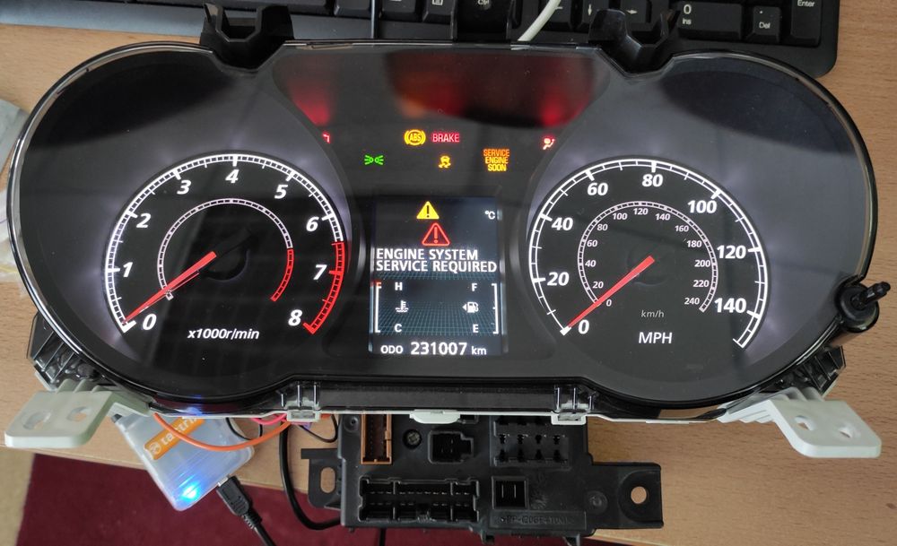 Прошивка миль в км для панелей Outlander 3/PHEV/XL, ASX, Lancer X/evo