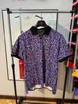 koszulka polo Just Cavalli Abstract Leopard Violet XXL
