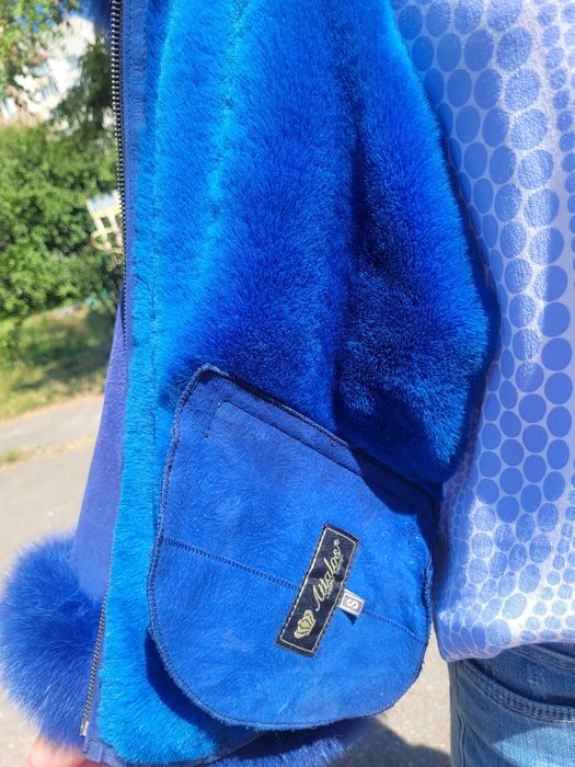 Дублянка, куртка, натуральне хутро песець