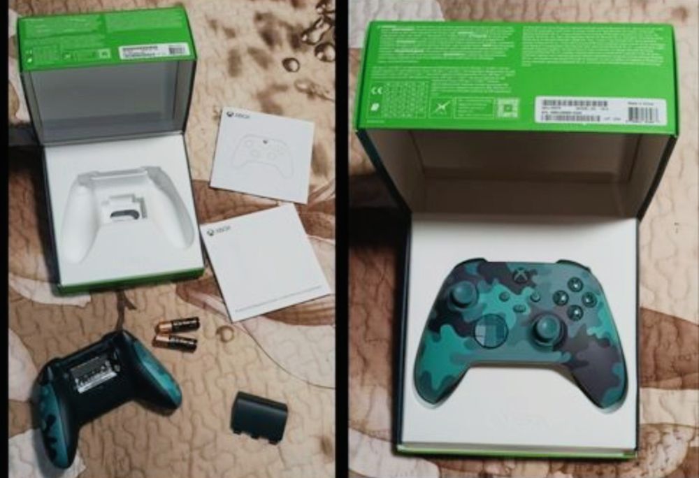 Kontroler Xbox Mineral Camo, wzór moro. Wersja specjalna. Mało używane
