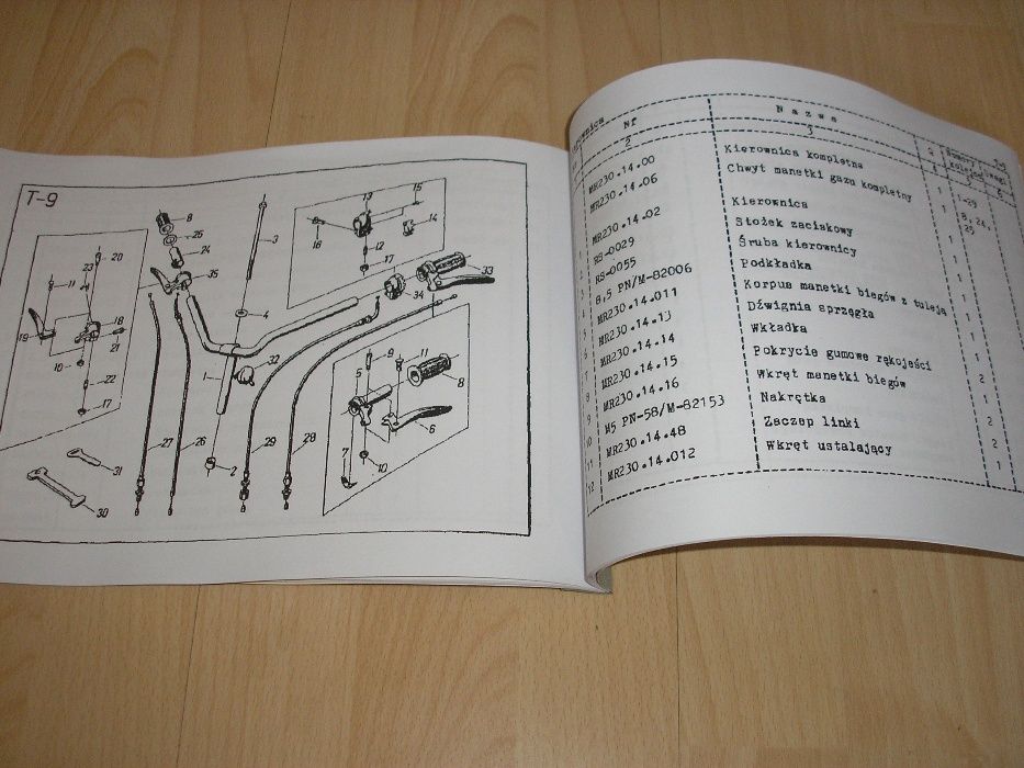 Komar 230 - katalog części