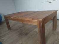 Stolik kawowy z litego drewna tekowego, vidaXL, 110x60x40 cm