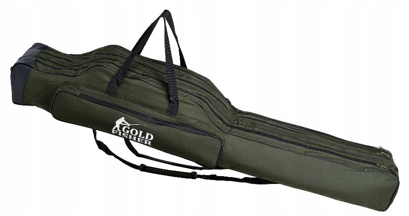 Torba pokrowiec wędkarski na wędki wodoodporny 140 cm 3 komory