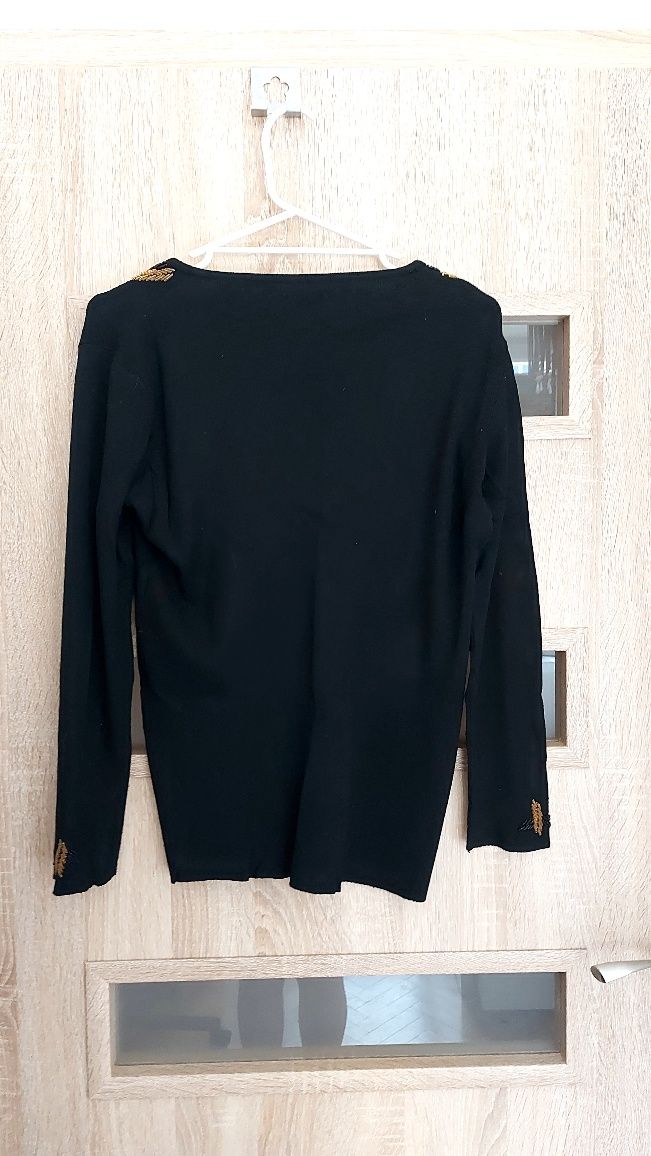 Czarny sweter sweterek no name plus size