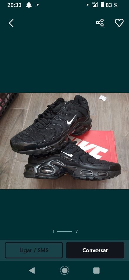 Sapatos Nike tn novos