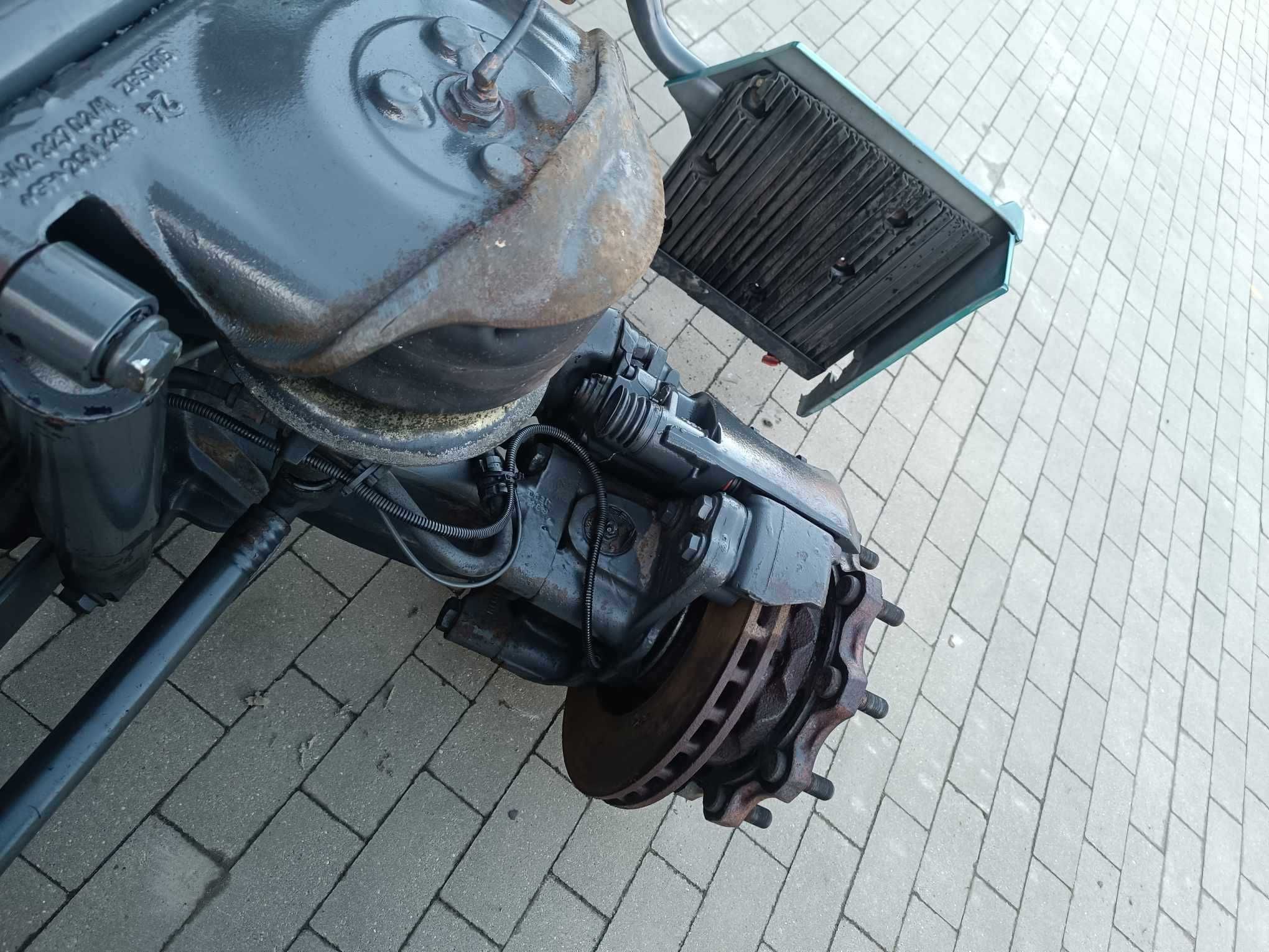 oś przednia zwrotnice Kolumna kierownicza docisk piasta Actros MP 1 2
