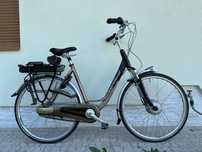 Rower GAZELLE - wspomaganie elektryczne, koła 28, 2 x amortyzacja, alu