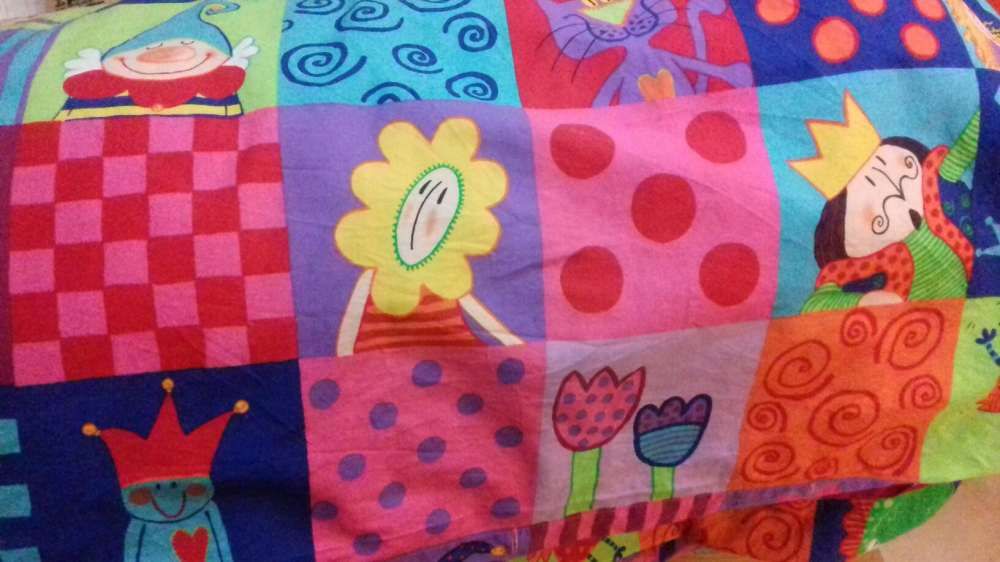 Conjunto estore japonês + capa de edredon e fronha