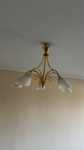 Lampa wisząca Żyrandol 5 ramienny kolor złoty Made in Italy
