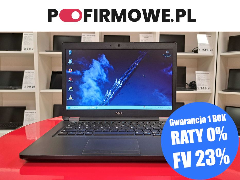 Laptop 14" Dell Latitude 5490 i5-8gen 8GB Win11 SSD Kamera HDMI LTE