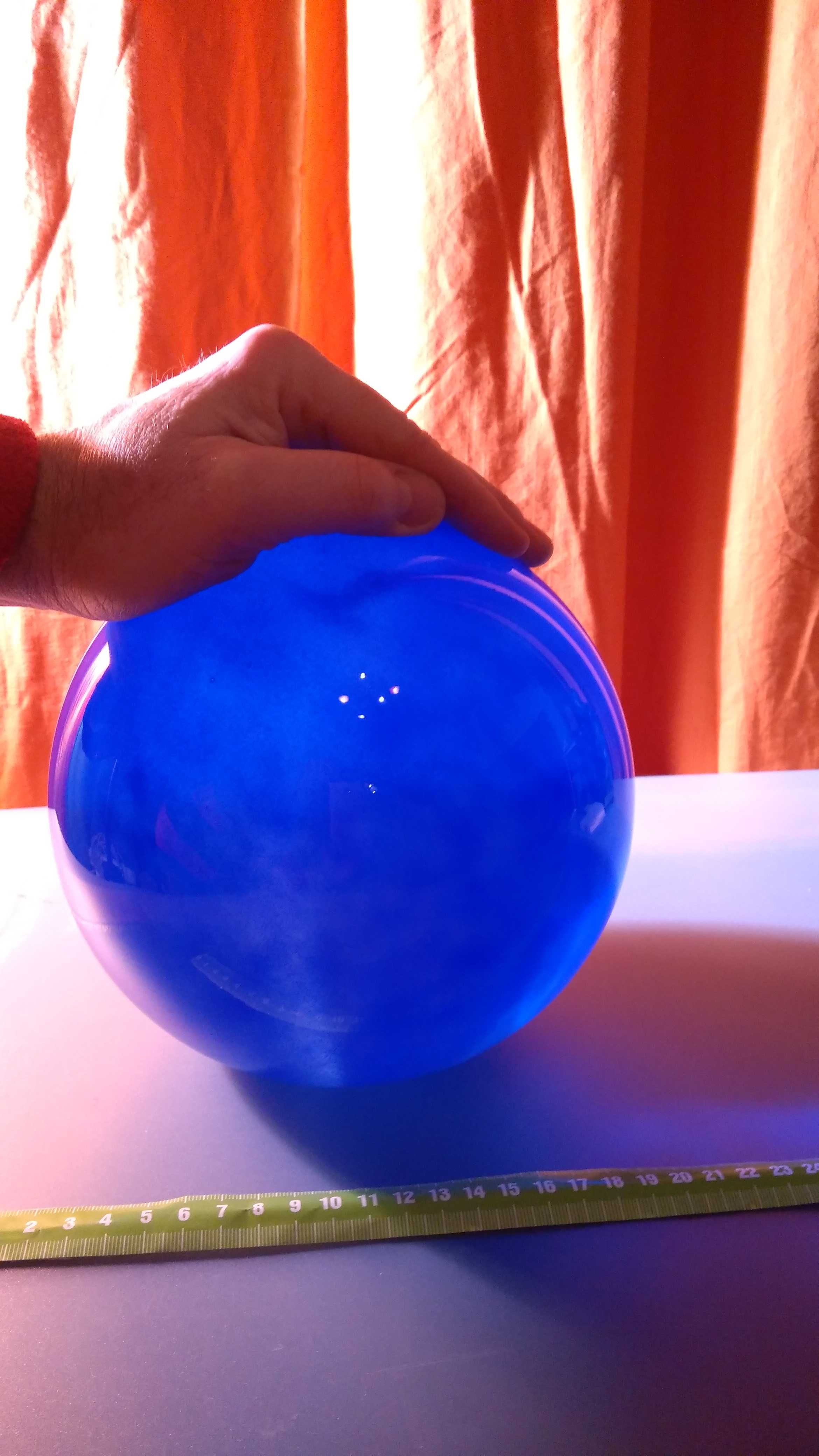 Kula błękitna kryształowa  FENG SHUI szczęścia domowego o śred. 20 cm.