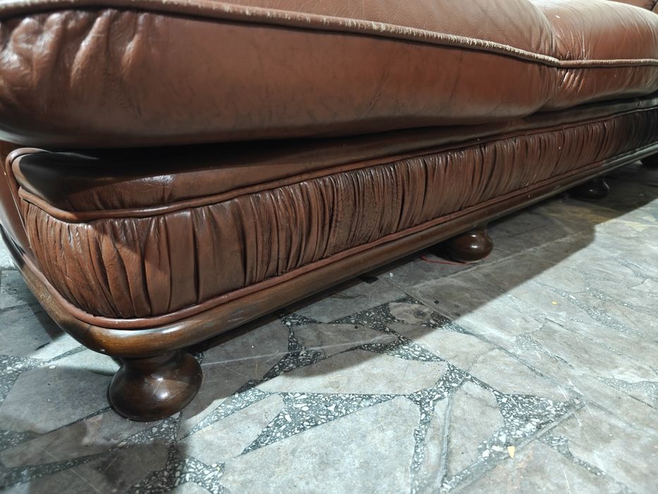 Sofa fotele skórzane komplet