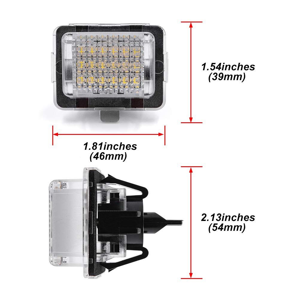 KIT de 2 luzes Matricula para Mercedes NOVO