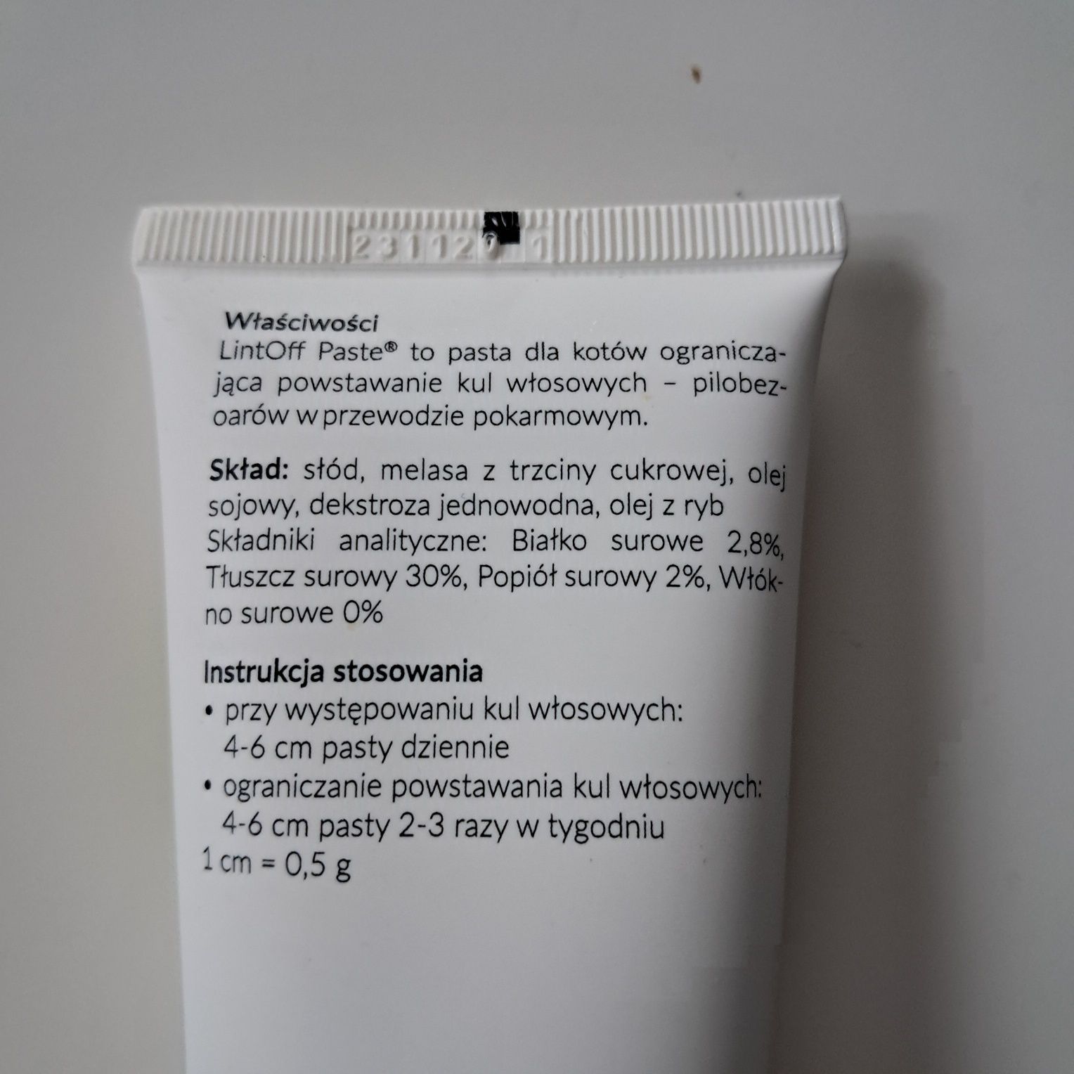 LintOff Paste pasta dla kotów przeciw powstawaniu kul włosowych