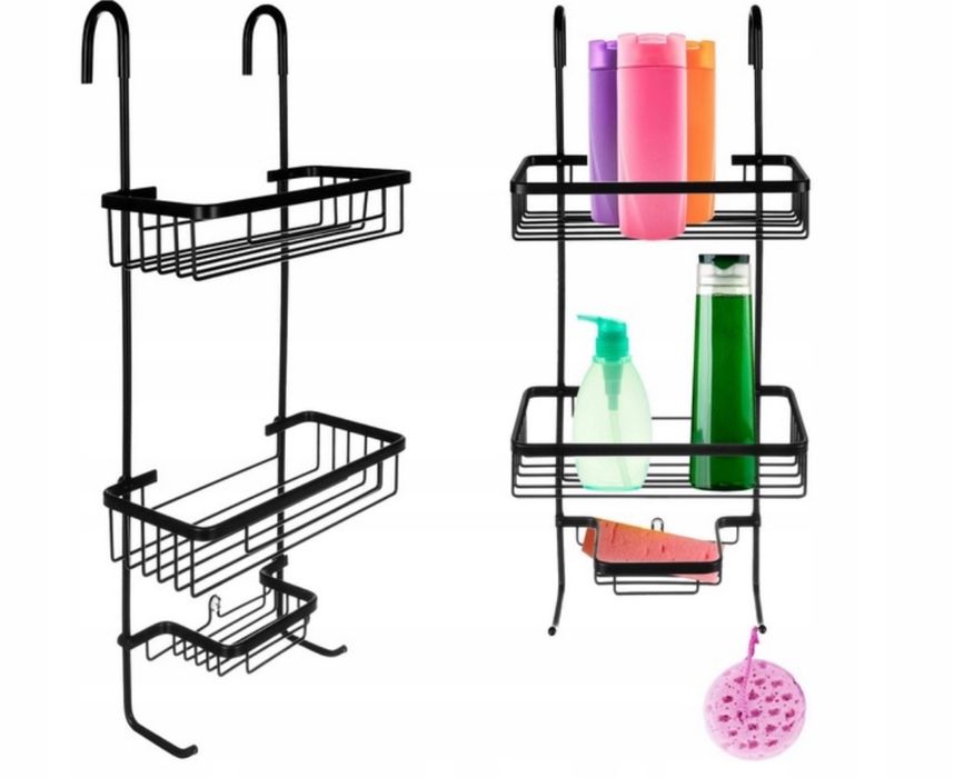 Półka Łazienkowa do Łazienki Wisząca Metalowa Pod Prysznic Na Płyny