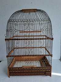 Деревянная клетка для птиц  клітка для птахів