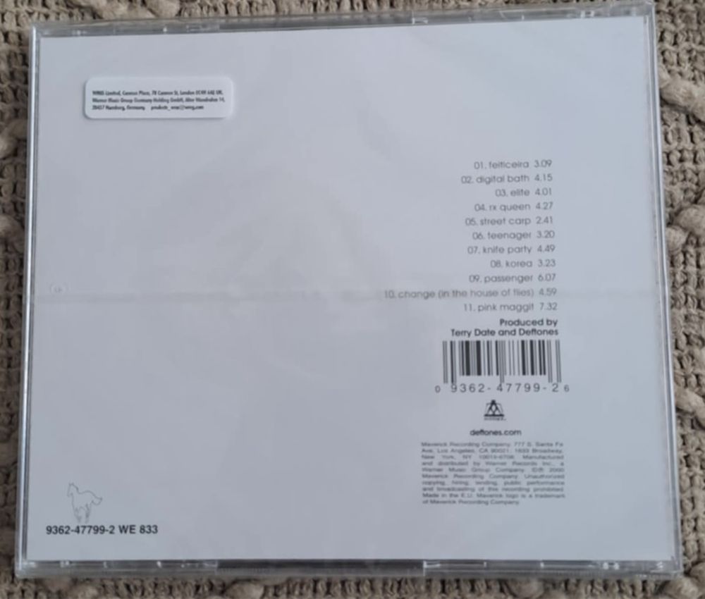 Deftones White Pony CD nowa folia nowa
