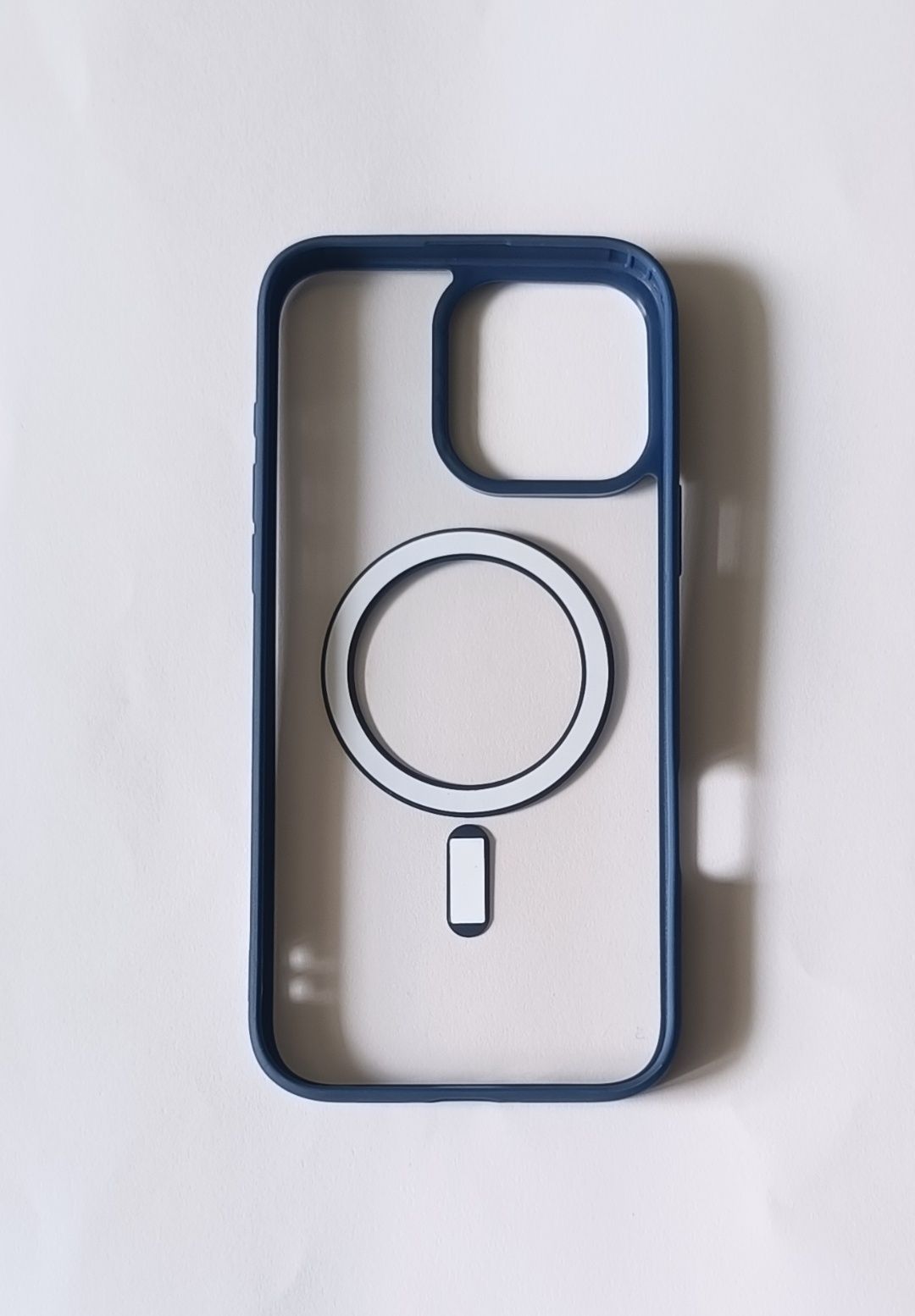 Etui/case klasyczne i niebieskie z magsafe na iPhone'a 16 pro max