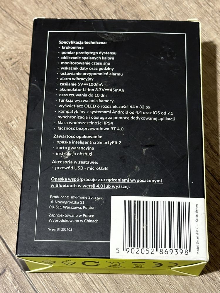 SmartyFit 2 opaska inteligentna