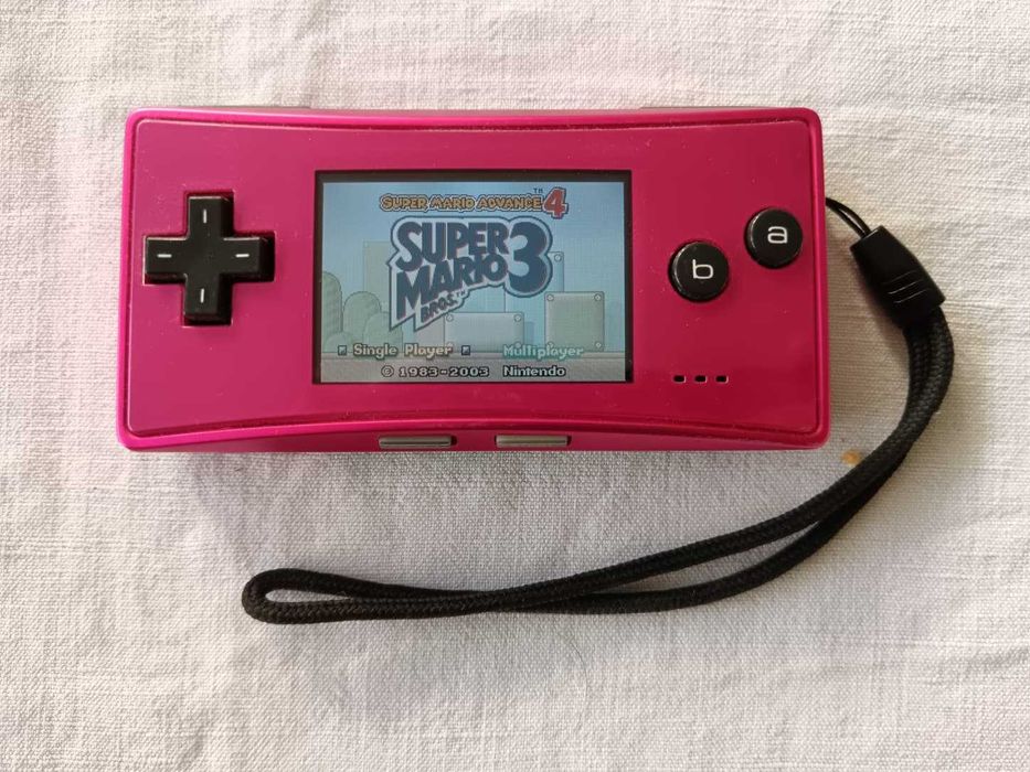 Console Game Boy Micro - Pink (Nintendo, Tested, Working, No Charger)