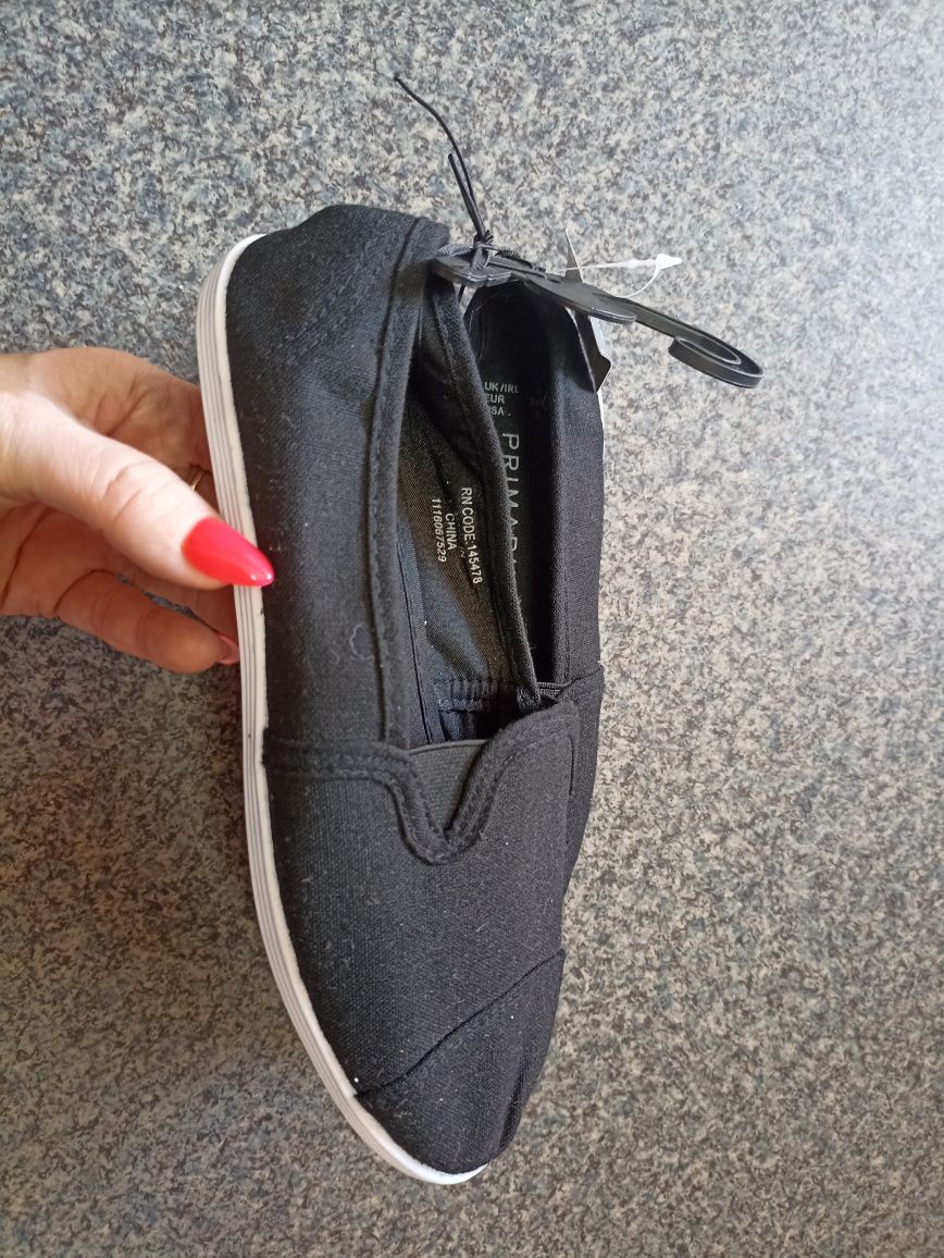 Trampki slip on, rozmiar 36, dziewczęce