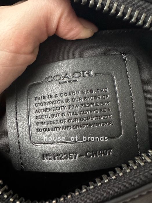 COACH Warren Belt bag Мужская кожаная сумочка бананка чоловіча сумка