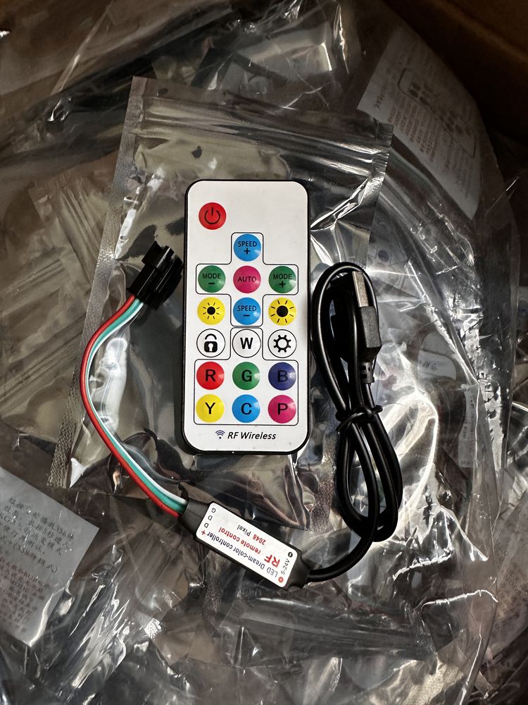 Контролер SPI RGB Smart LED 6A USB радіо 14 кнопок