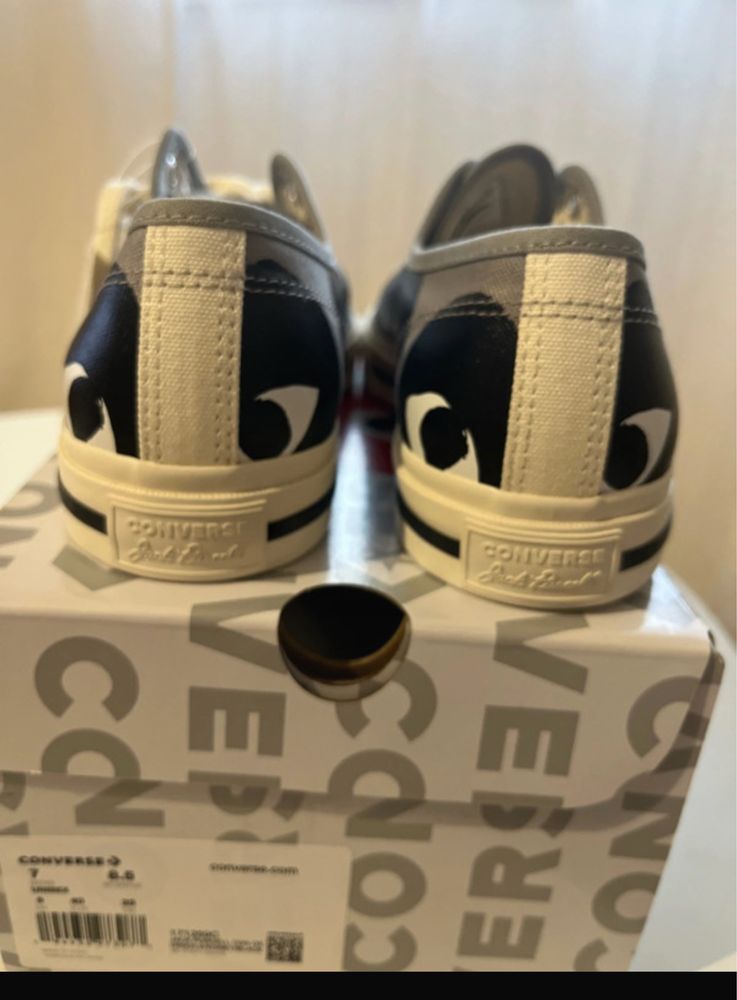 Ténis Converse Play Comme dês Garçons, unisex
