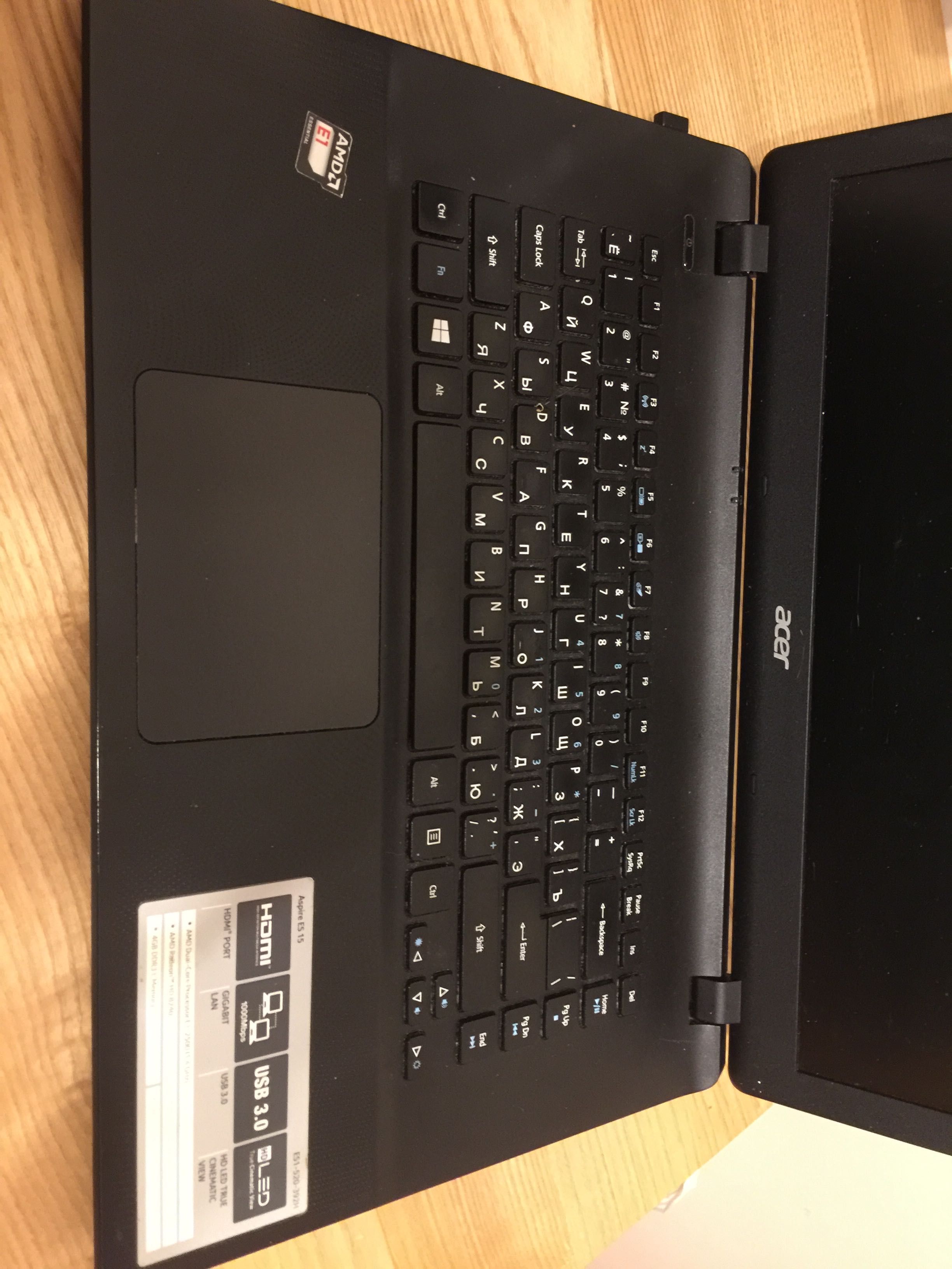 Ноутбук Acer Aspire ES1-520-392H Розборка