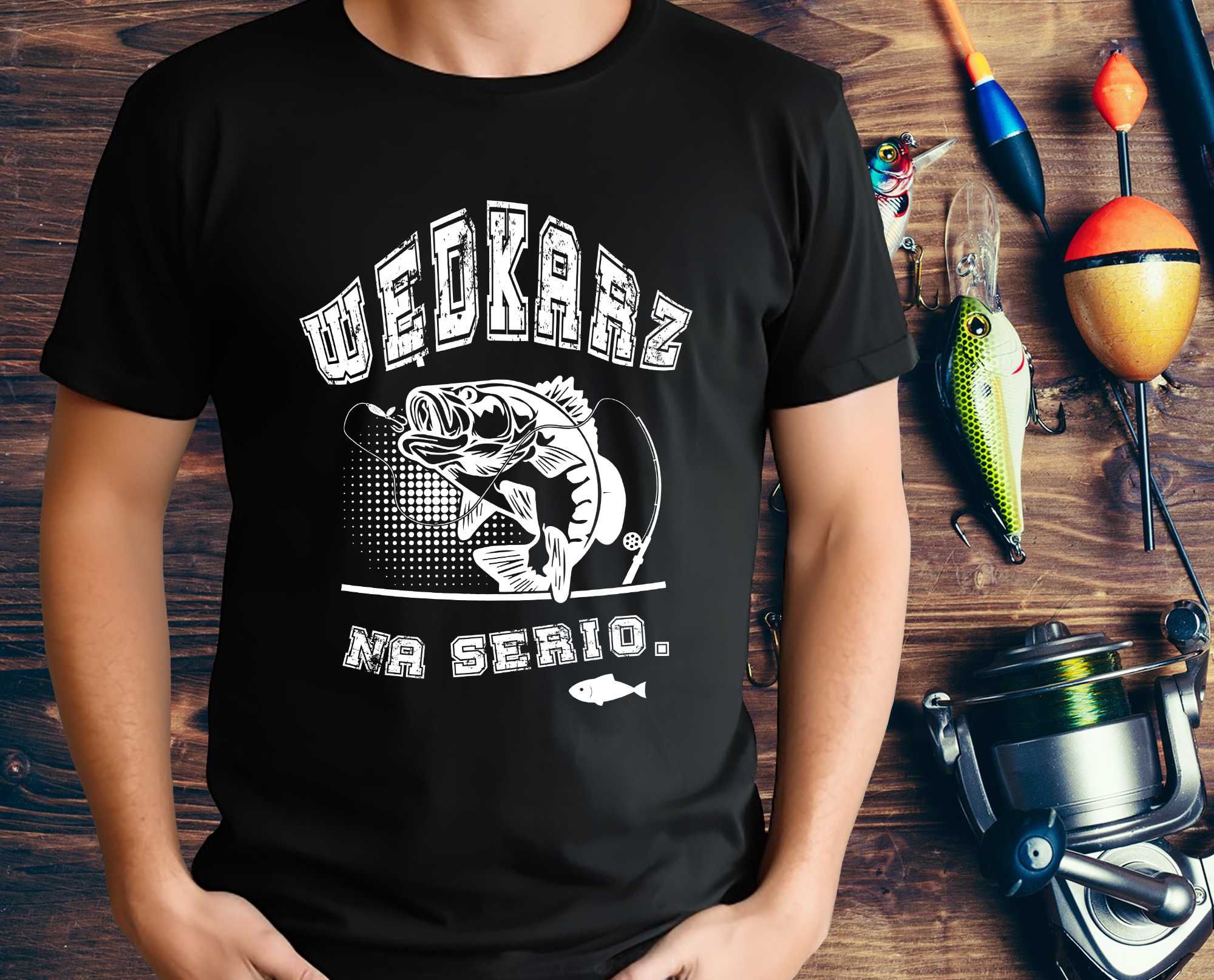 Koszulka wędkarska, Koszulka na ryby, ODZIEŻ WĘDKARSKA, KOSZULKA RYBY