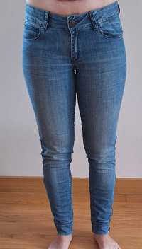 Spodnie S/M jeans pas 80cm,suwaki Denim