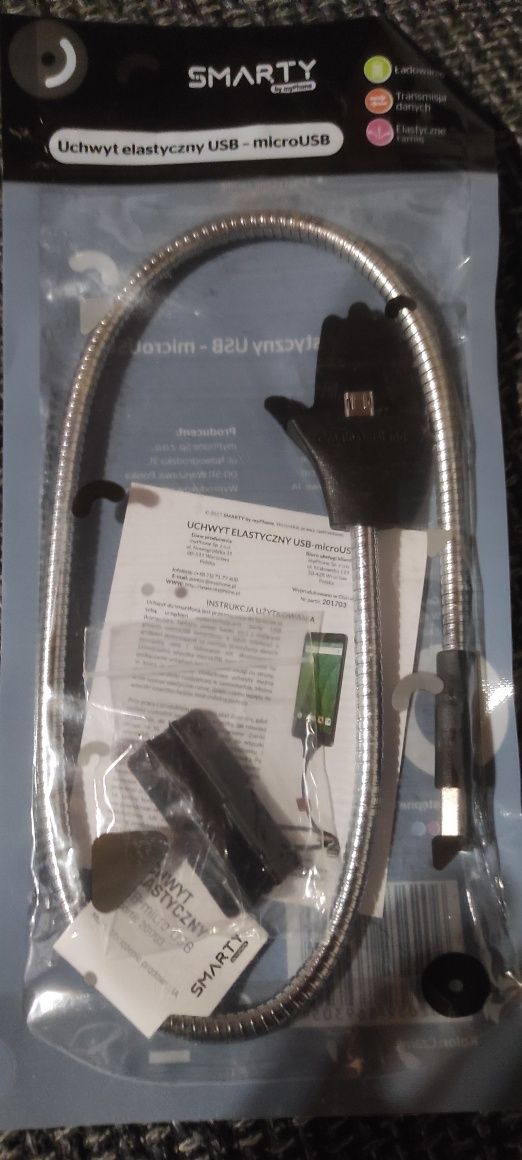 Kabel micro USB elastyczny