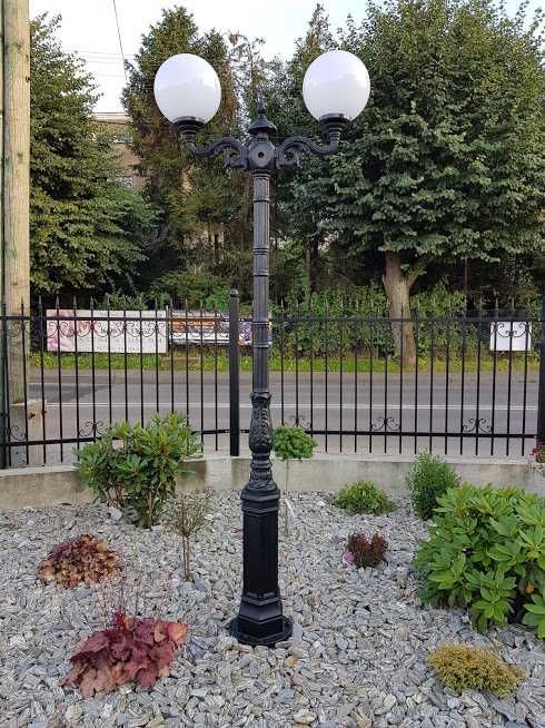 lampa miejska żeliwna  H-270cm  oświetlenie parkowa miejska
