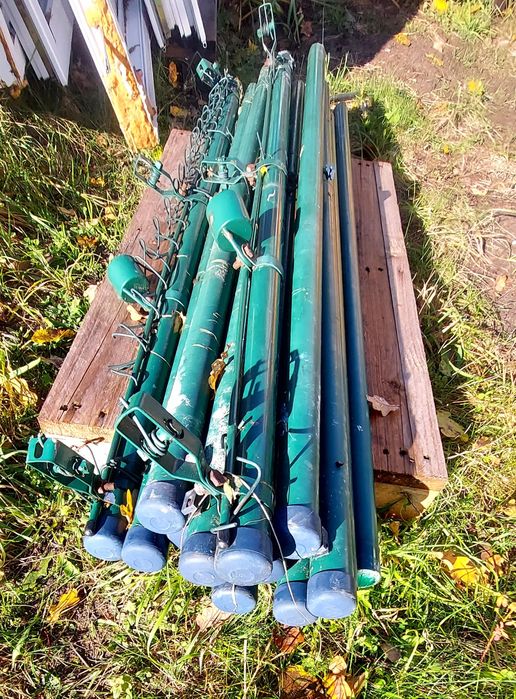 Słupki ogrodzeniowe do siatki 15szt 150cm gratis