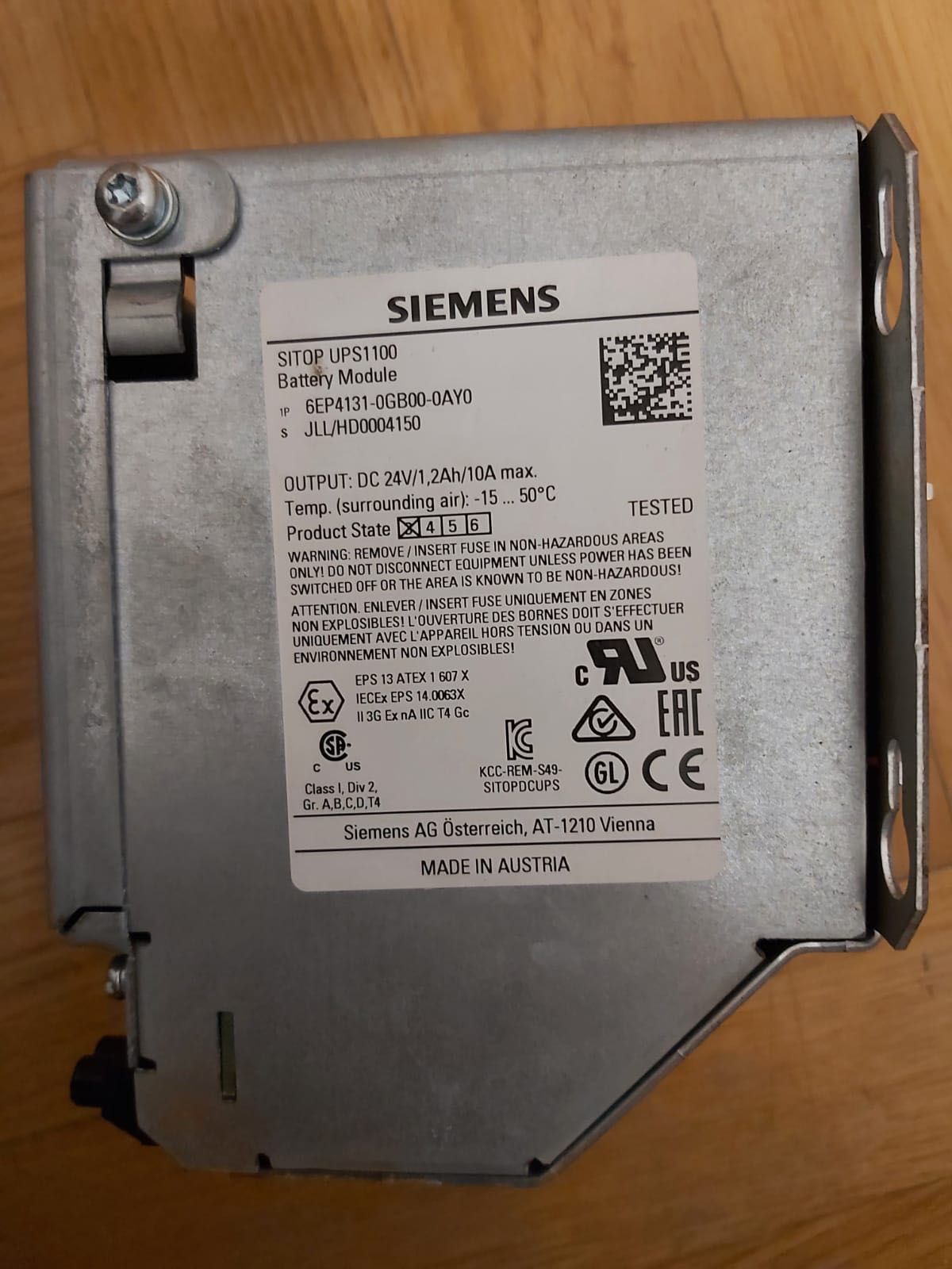 Akumulator Siemens Sitop UPS1100 6EP4131-0GB00-0AY0, 24 V/DC, 10 A