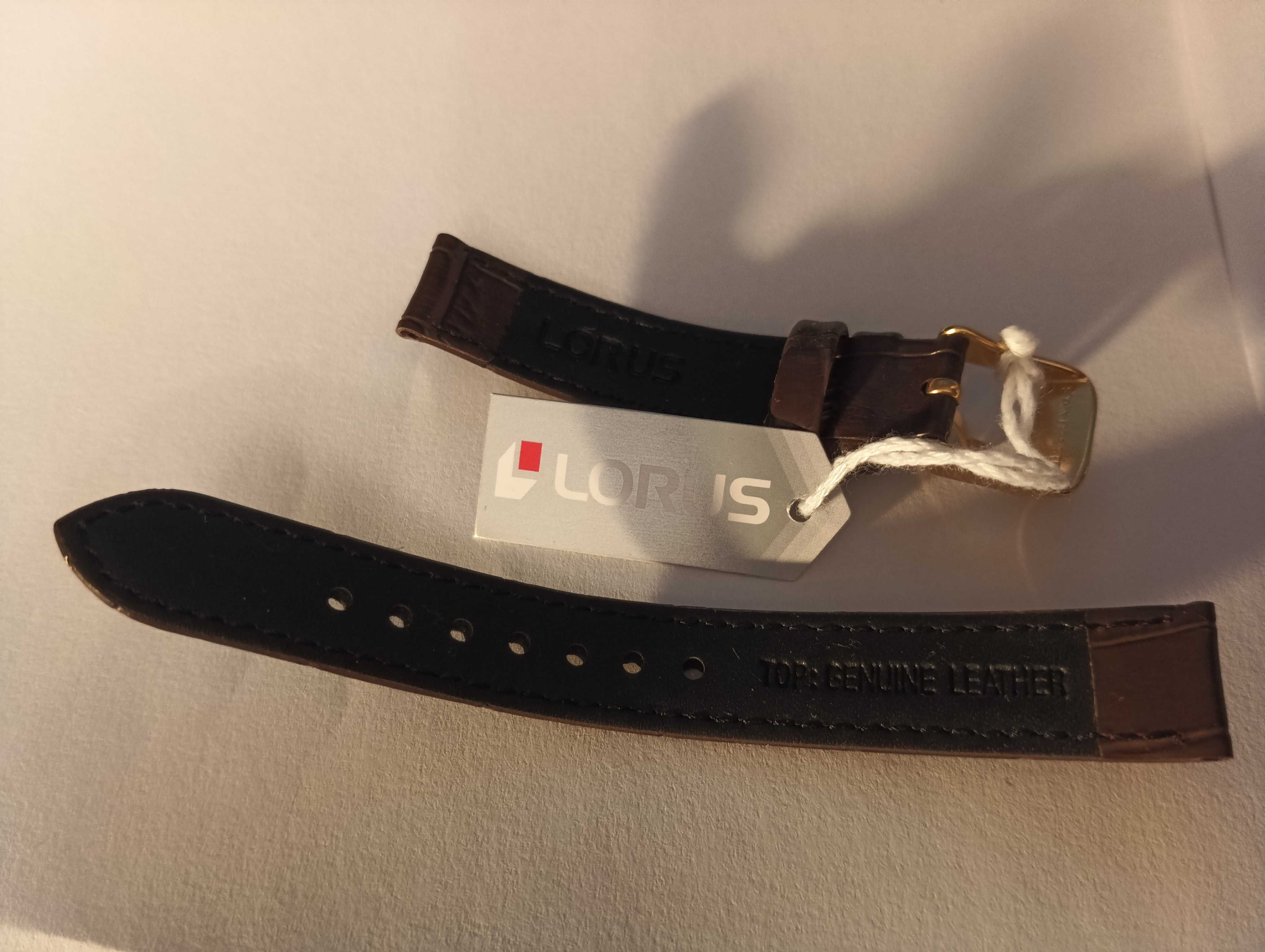 Skórzany pasek do zegarka Nowy 14 mm Lorus