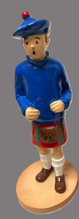 Tintin, figura em cerâmica com 50 cm de altura