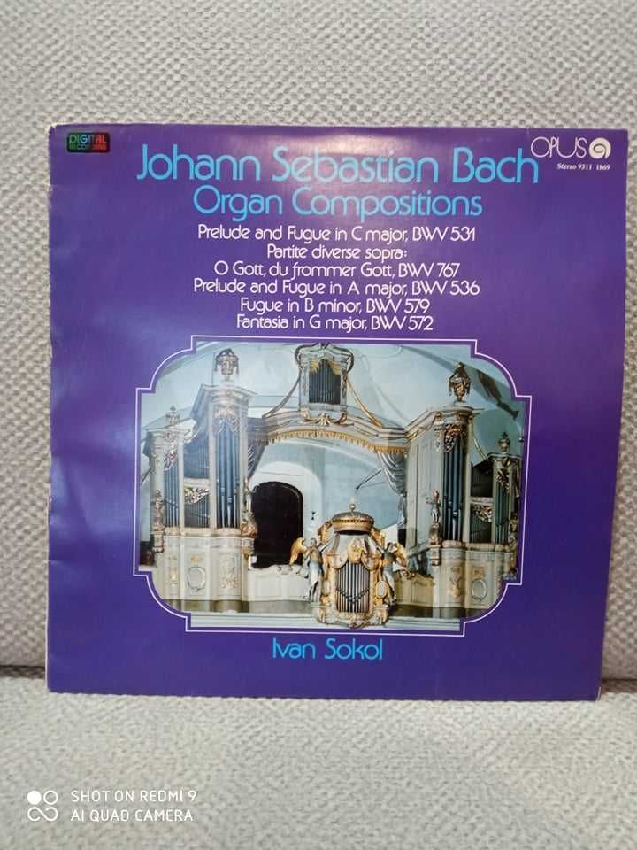 Vinyl Johann Sebastian Bach Organ Compositions Tanio