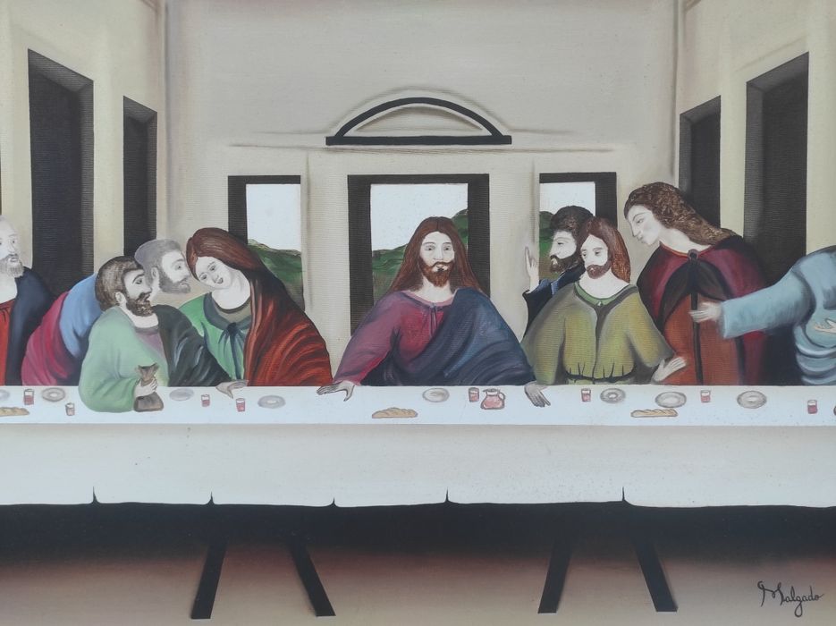 Tela última ceia 12 apóstolos