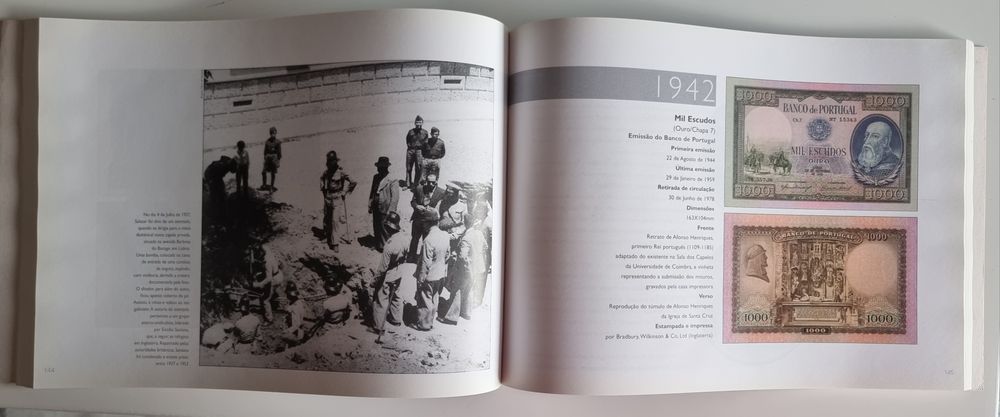 Livro "Memória do Escudo" - Notas e Moedas Portuguesas do Séc XX