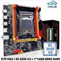Комплект процессор Xeon E5 2650V2 16 ядер ОЗУ 16 GB плата X79