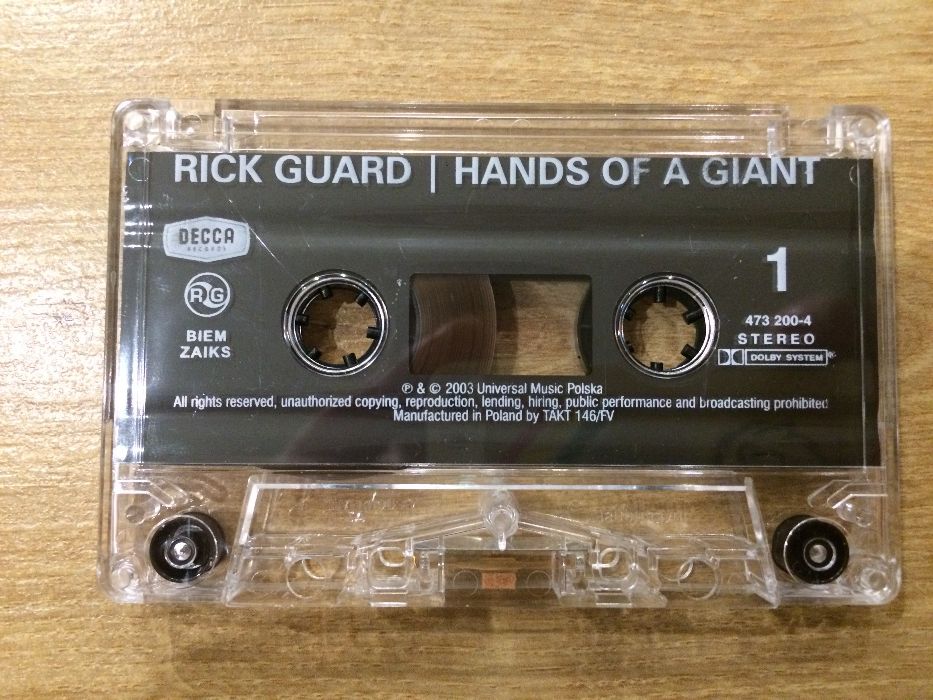 Rick Guard - Hands of a Giant - kaseta magnetofonowa