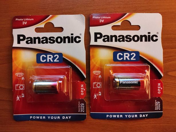 Pilhas Panasonic CR2 de Lítio 3V