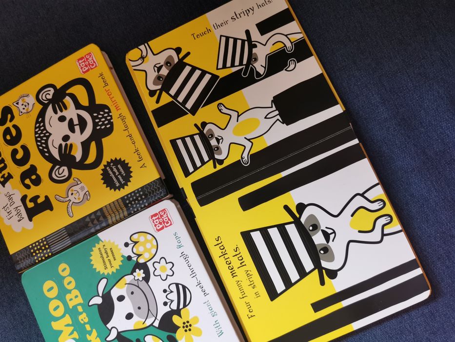 Książki kontrastowe interaktywne po angielsku