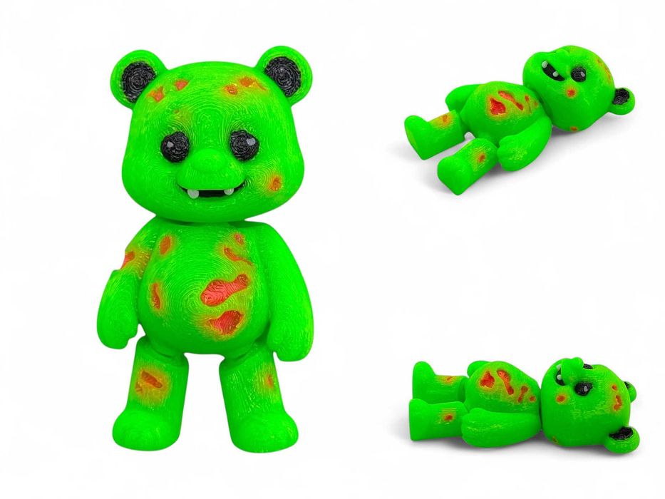 Magnes–Miś Zombie/Śmieszny magnes /Nietypowy Prezent/Halloween