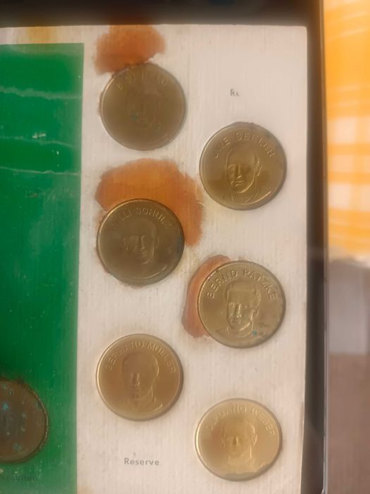 Монеты Football Shell 1969 Dream Eleven 69, чемпионат мира по футболу