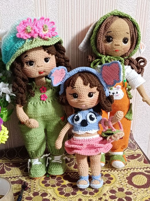 Подарок. Кукла вязаная  ручной работы
